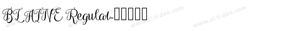 BLAINE Regular字体转换